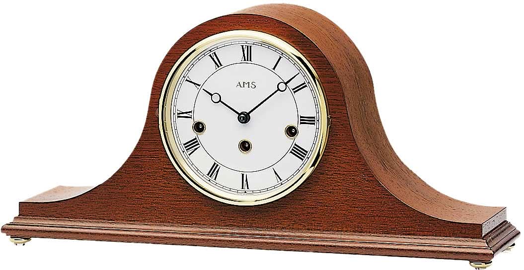 Horloge de table AMS 43x21x13 cm Acajou • Réserve de marche de 8 jours • Mélodie Westminster