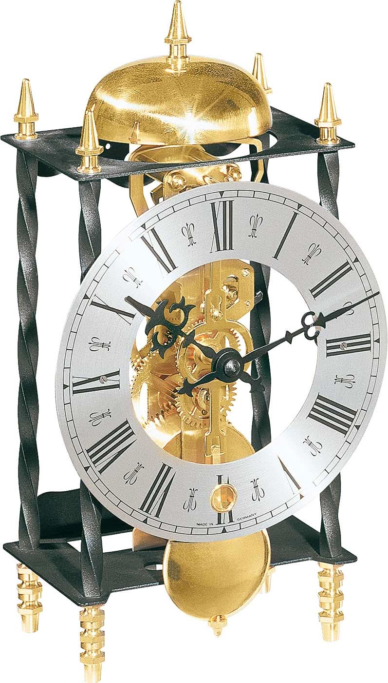 Pendule à poser Hermle 24,1x14x9,5 cm métal • Mouvement mécanique • Design antique