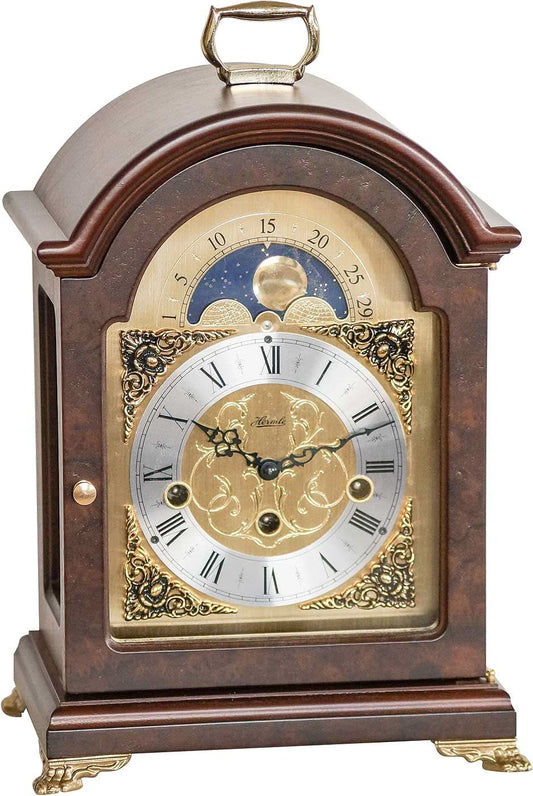 Pendule à poser Hermle 33x22x15,5 cm bois • Carillon Westminster • Indication des phases de lune