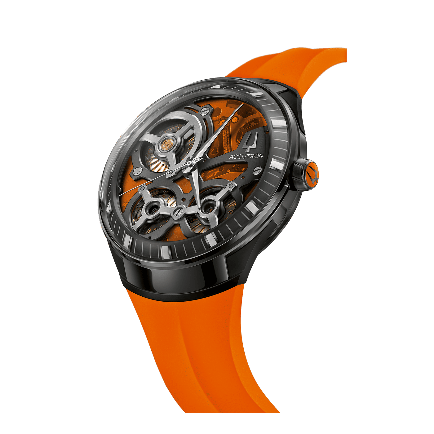 Bulova Accutron DNA Casino 28A205 Herrenuhr Orange • Saphirglas • Limitierte Edition, Bild 2