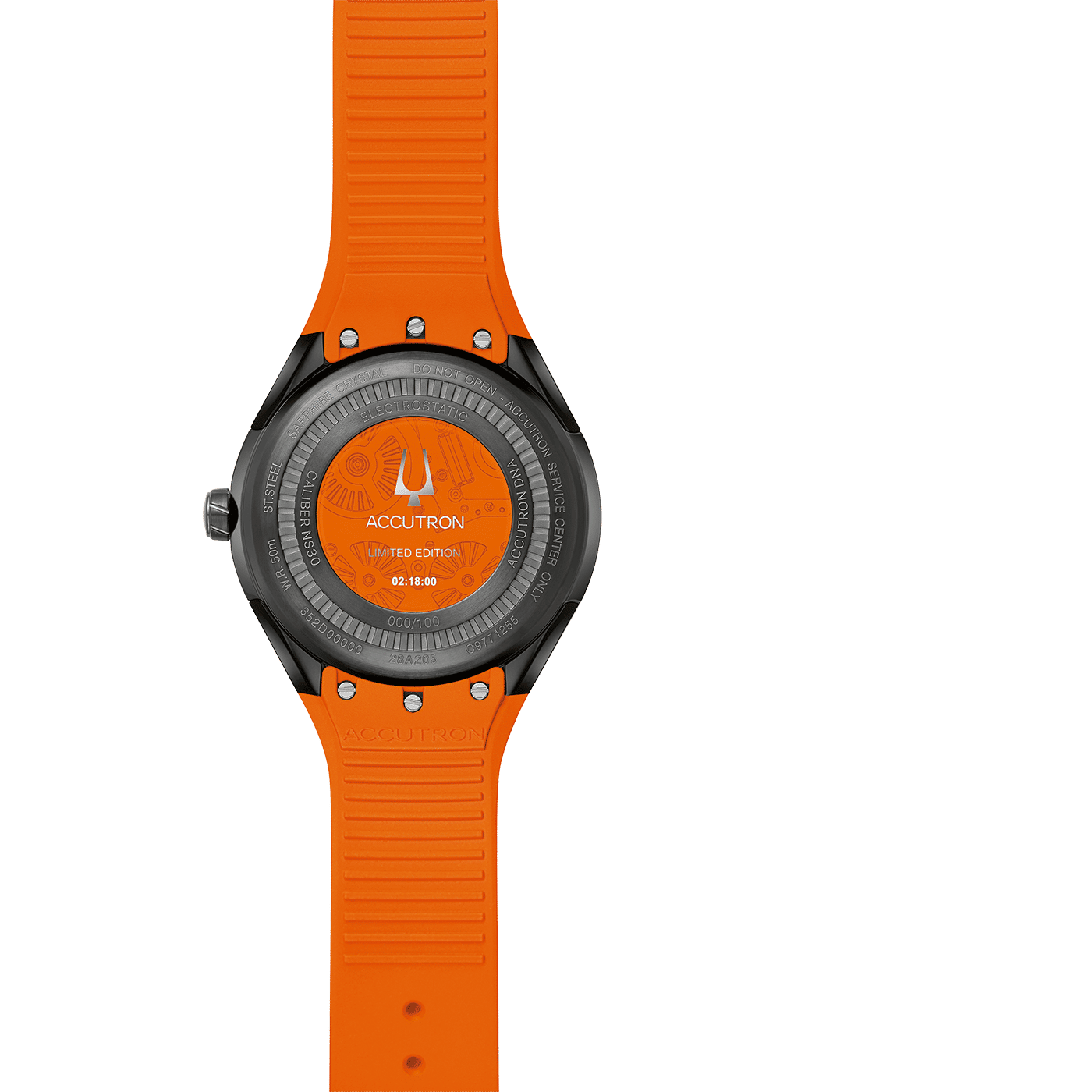 Bulova Accutron DNA Casino 28A205 Herrenuhr Orange • Saphirglas • Limitierte Edition, Bild 3