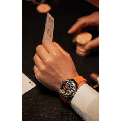 Bulova Accutron DNA Casino 28A205 Herrenuhr Orange • Saphirglas • Limitierte Edition, Bild 6
