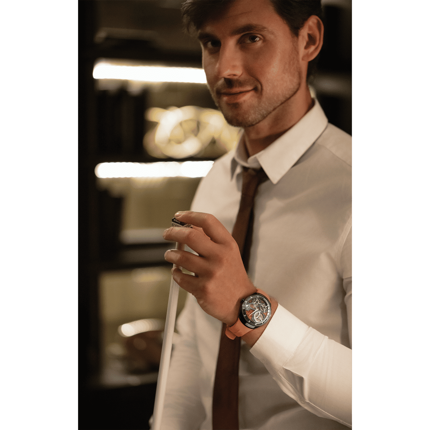 Bulova Accutron DNA Casino 28A205 Herrenuhr Orange • Saphirglas • Limitierte Edition, Bild 5