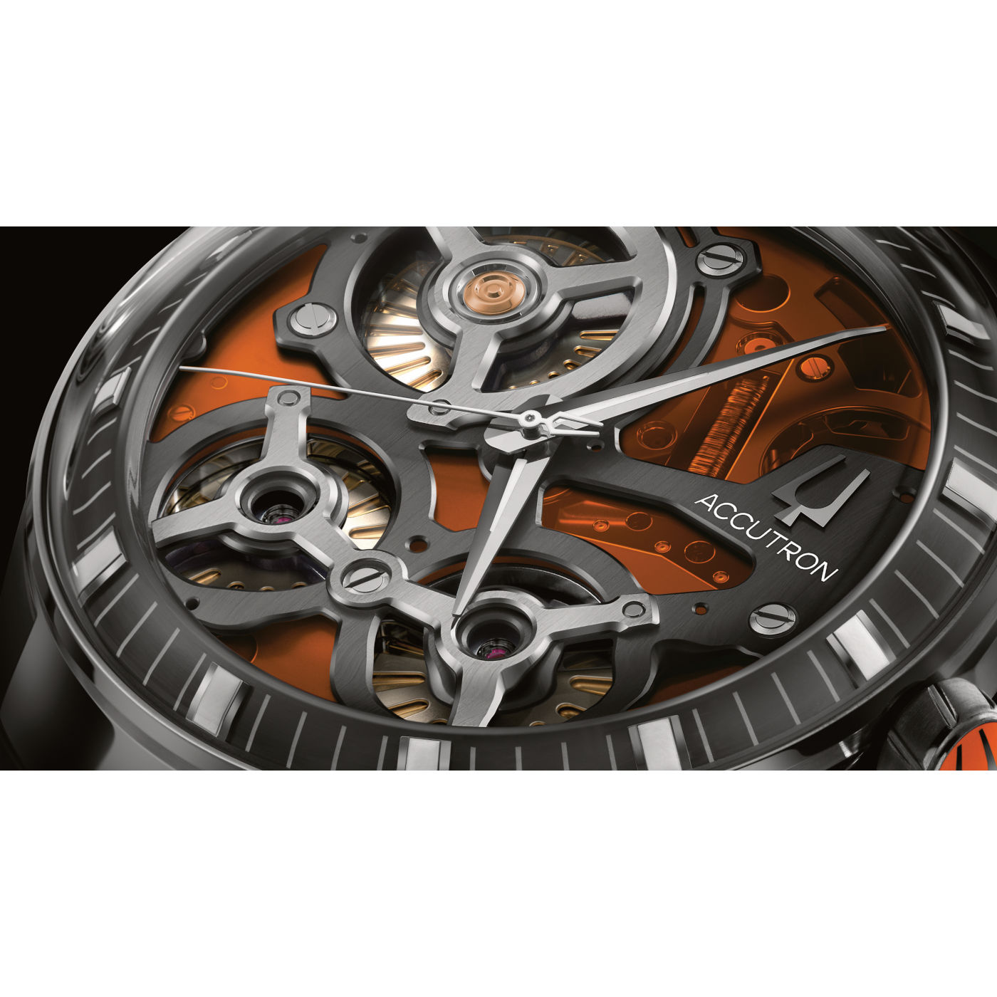 Bulova Accutron DNA Casino 28A205 Herrenuhr Orange • Saphirglas • Limitierte Edition, Bild 7