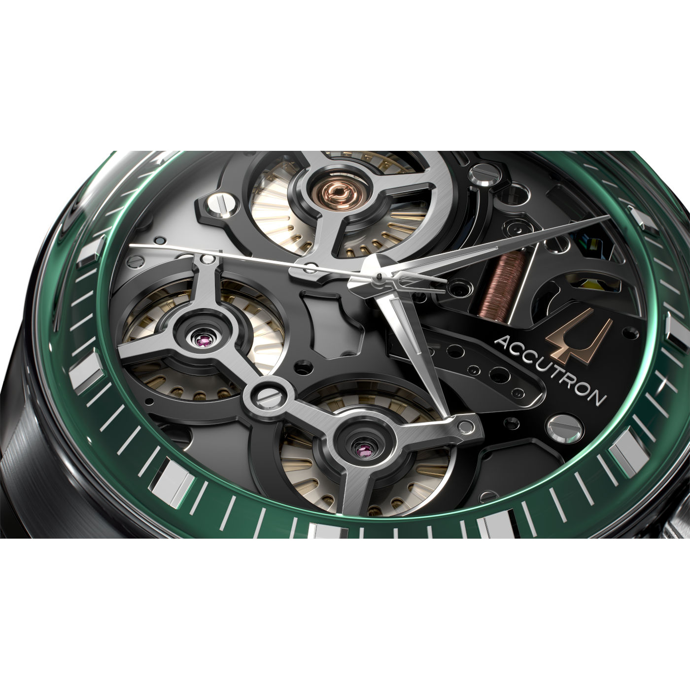 Bulova Accutron DNA 2ES8A001 Herrenuhr Grün • Saphirglas • 720 Tage Gangreserve, Bild 3