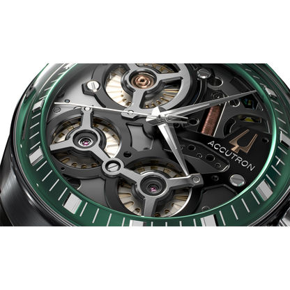 Bulova Accutron DNA 2ES8A001 Herrenuhr Grün • Saphirglas • 720 Tage Gangreserve, Bild 3