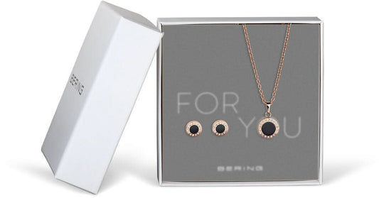 Ensemble ForYou Collier avec pendentif et clous d'oreilles - Bering Jewelry Modèle : 427-707-Black