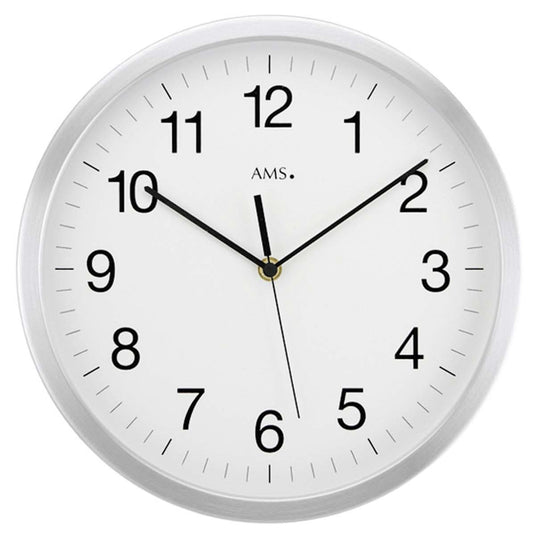 Horloge murale AMS 30x30x5 cm métal • Radiopilotée • Design moderne