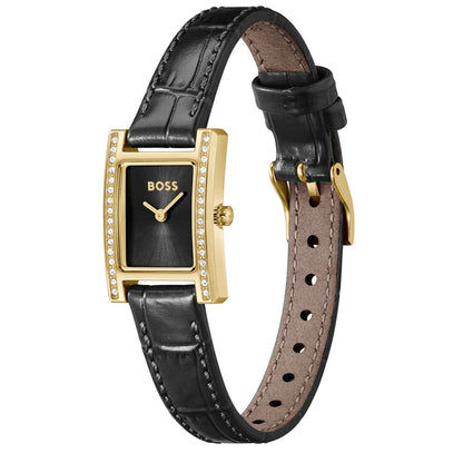 BOSS Lucy 1502813 Damen Armbanduhr Gold • Quarzwerk • Steinbesatz, Bild 2