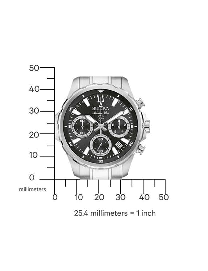 Bulova Marine Star Chronograph Herrenuhr mit Maßskala in Millimetern