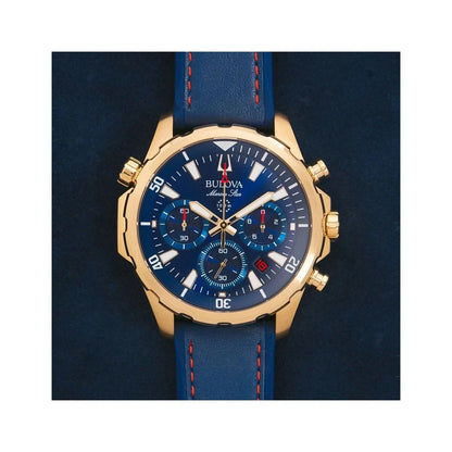 Bulova Marine Star 97B168 Montre Homme • Chronographe • Étanche 100m