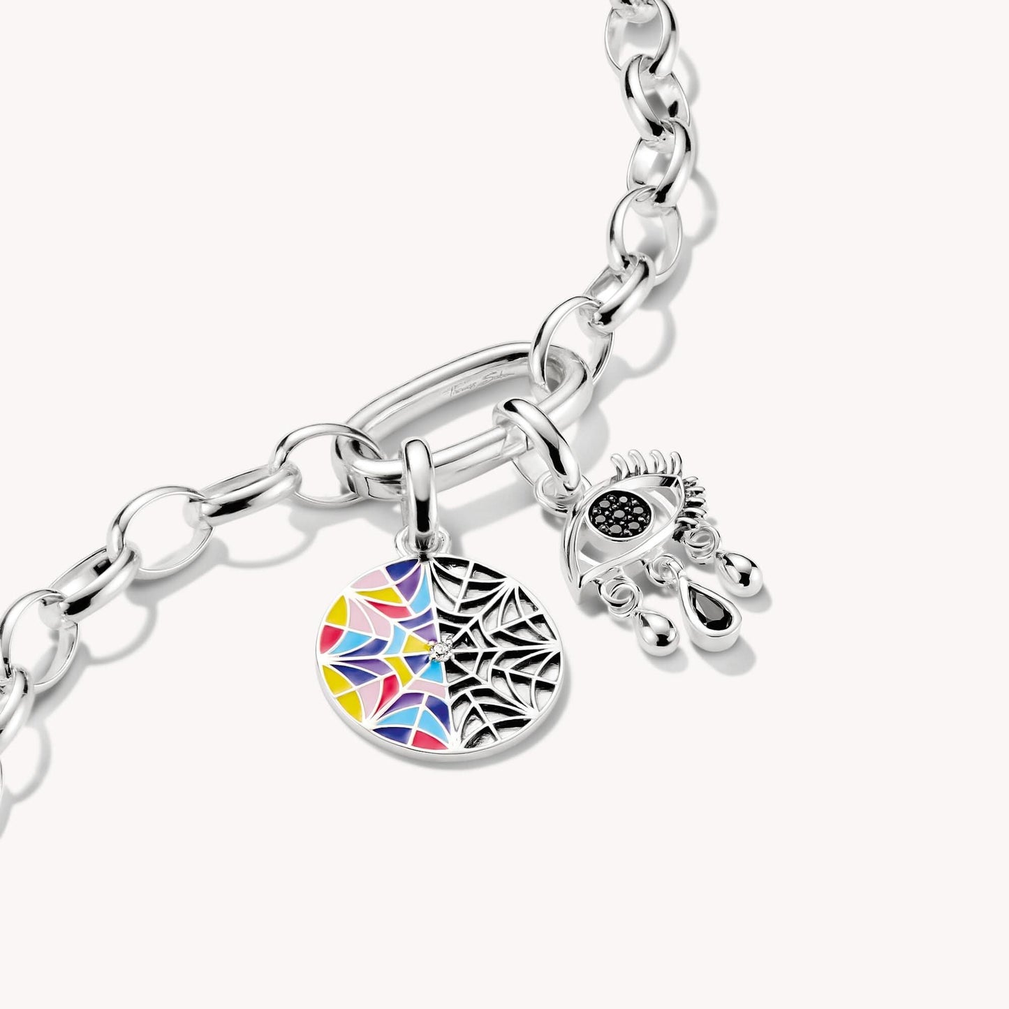 Pendentif Charm Wednesday Émail Argent Connect - THOMAS SABO Modèle : CC1314-691-7