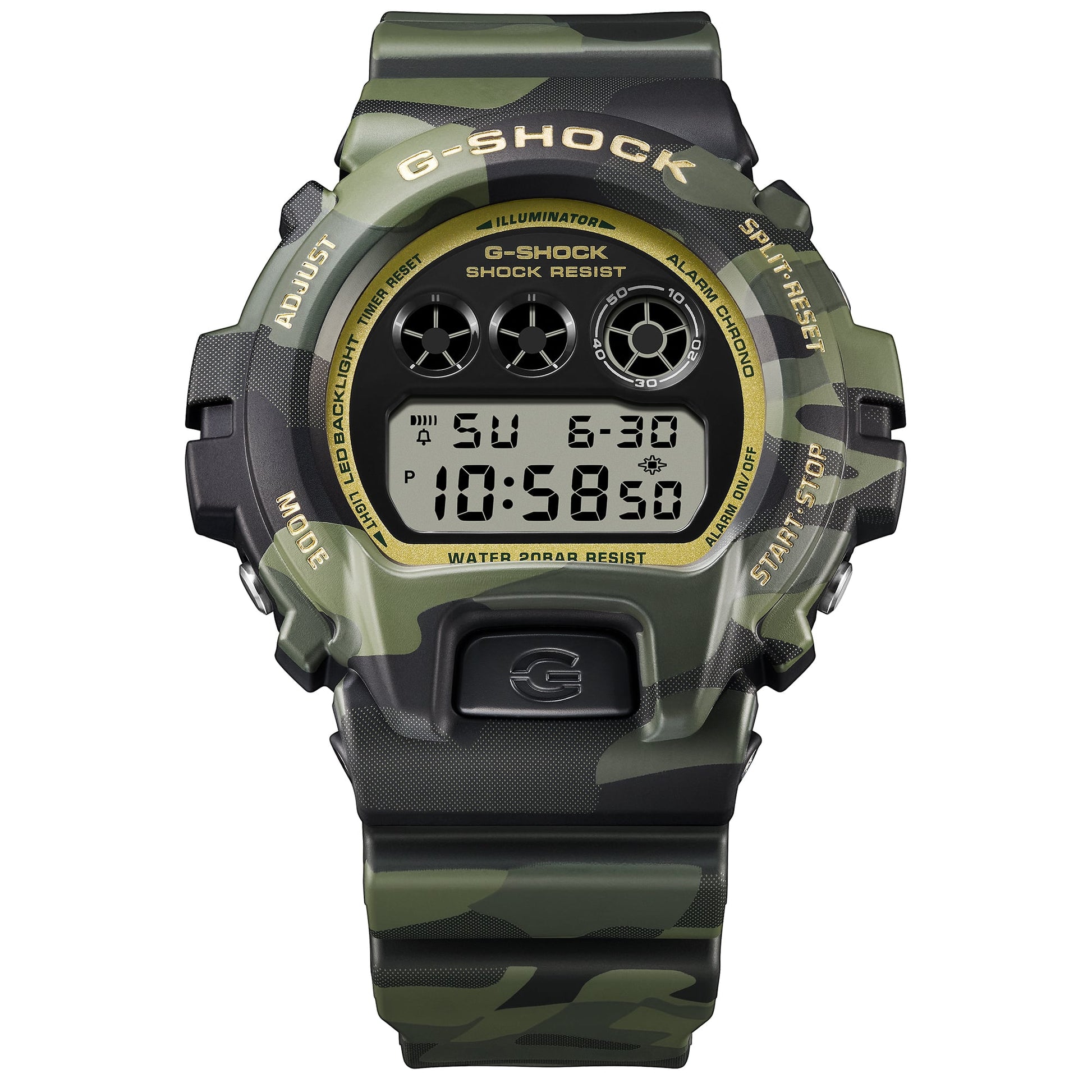 Casio G-Shock DW-6900CMG-3ER Herren Armbanduhr • Einzigartiges Camouflage-Design • Stoßfest & 20 bar wasserdicht, Bild 7