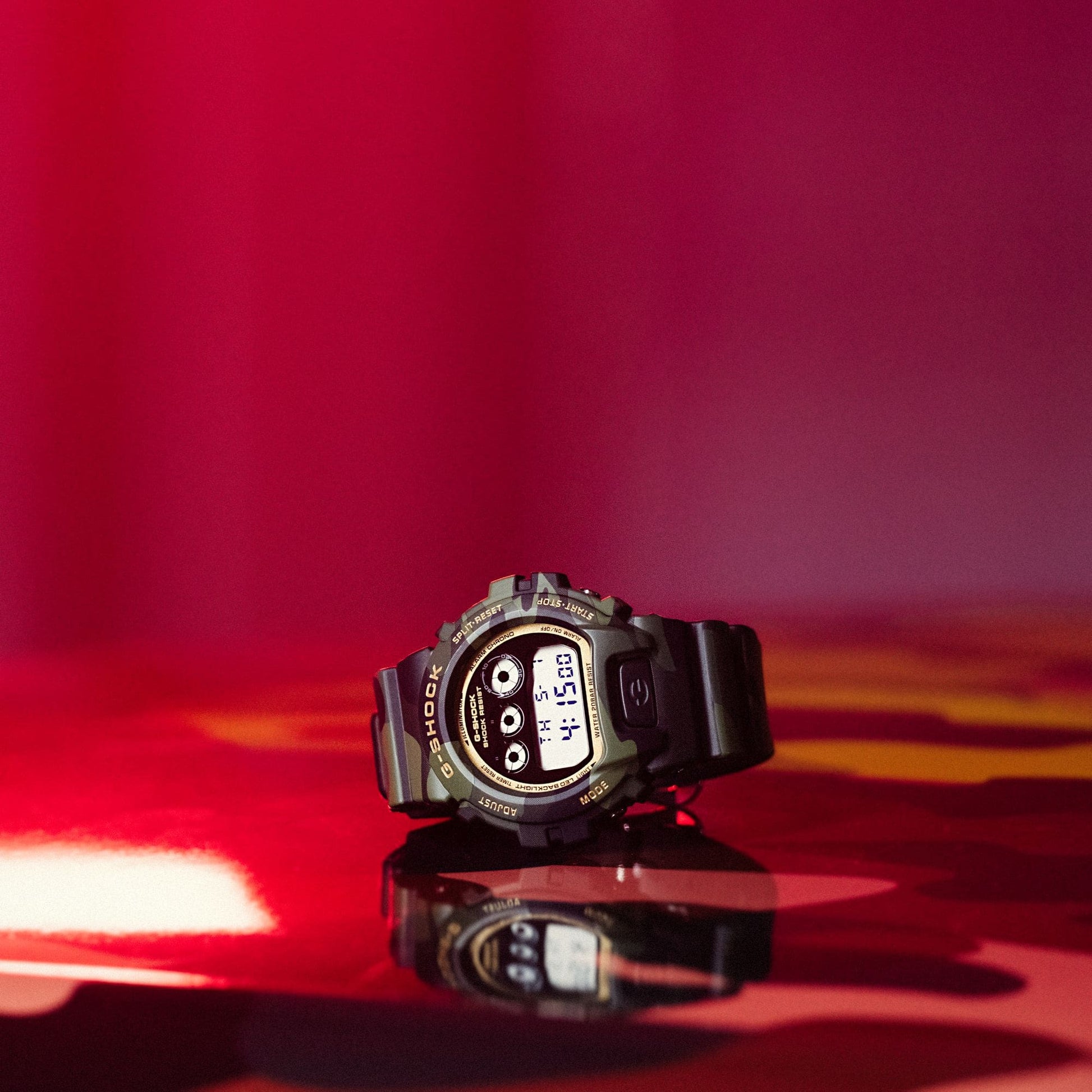 Casio G-Shock DW-6900CMG-3ER Herren Armbanduhr • Einzigartiges Camouflage-Design • Stoßfest & 20 bar wasserdicht, Bild 4