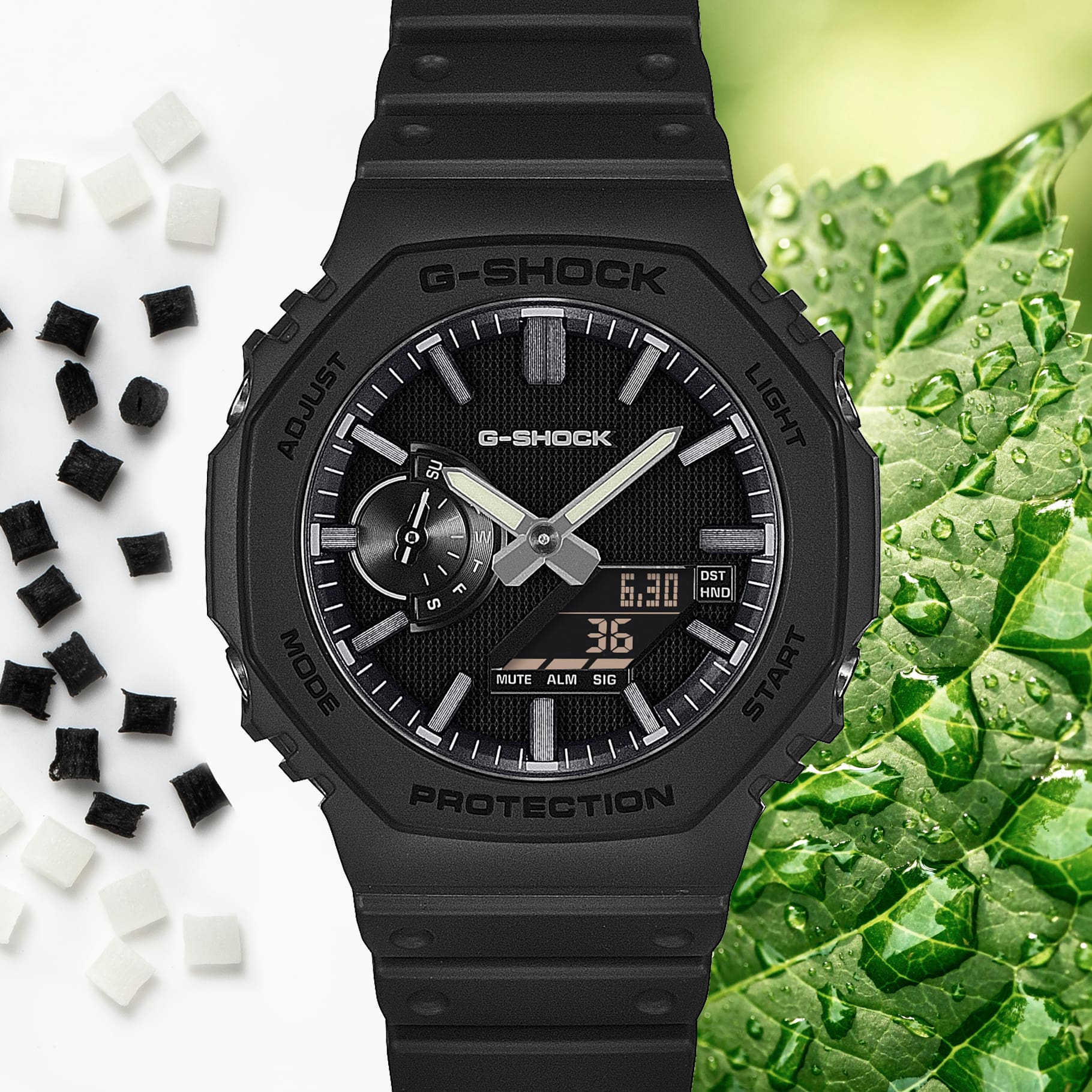 Casio G-Shock GA-2100LXB-1AER Herren Armbanduhr • Biobasiertes Resin • Luxe Black Design, Bild 5