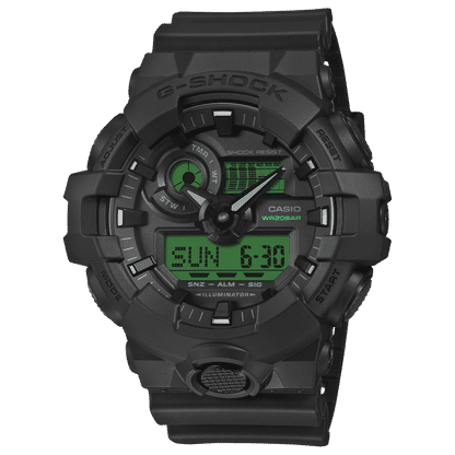 Casio G-Shock GA-700BEG-1AER Herrenuhr Schwarz-Elektrogrün • Analog-Digital • 20 bar wasserdicht, Bild 2