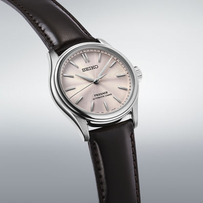 Seiko Presage Classic HCC003J1 Herrenuhr Braun/Rosa • Automatikwerk • Saphirglas, Bild 2