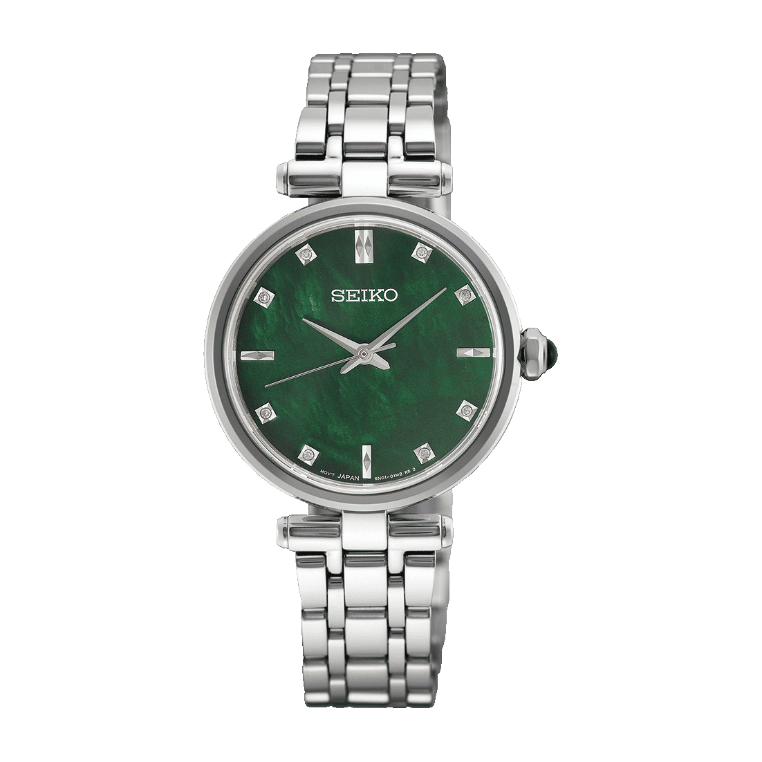 Seiko HGH006P1 Damen Armbanduhr • Saphirglas • Perlmutt-Zifferblatt mit Diamanten