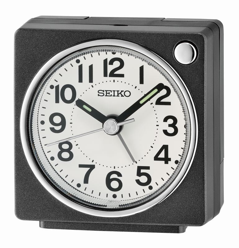 Seiko QHE196K Horloge de Table Beige • Trotteuse silencieuse • Alarme & Snooze