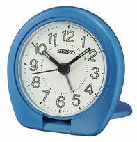 Seiko QHT018L Réveil de Voyage Bleu • Affichage Analogique • Aiguilles LumiBrite
