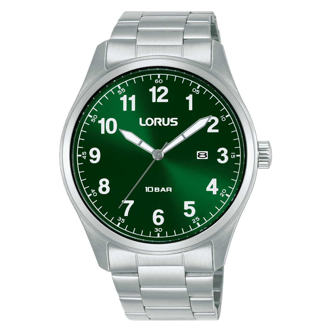 Lorus Sports RH975SX9 Herrenuhr • Dunkelgrünes Sunray-Zifferblatt • 10 bar Wasserdicht
