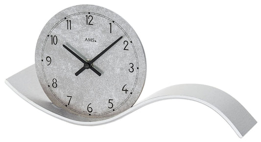 Horloge de table AMS en bois • Design moderne • Mouvement à quartz précis