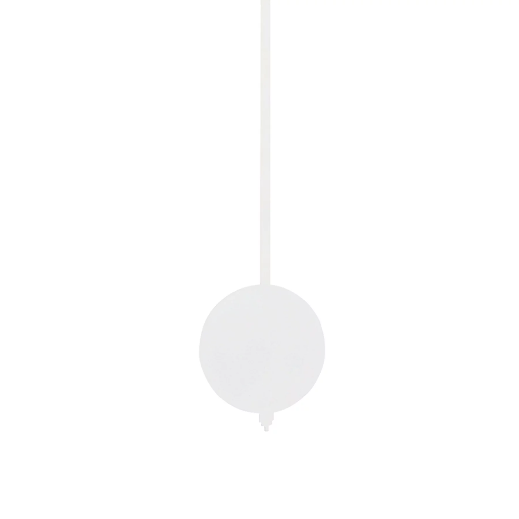 Poids de pendule rond pour horloge coucou, disque blanc avec suspension