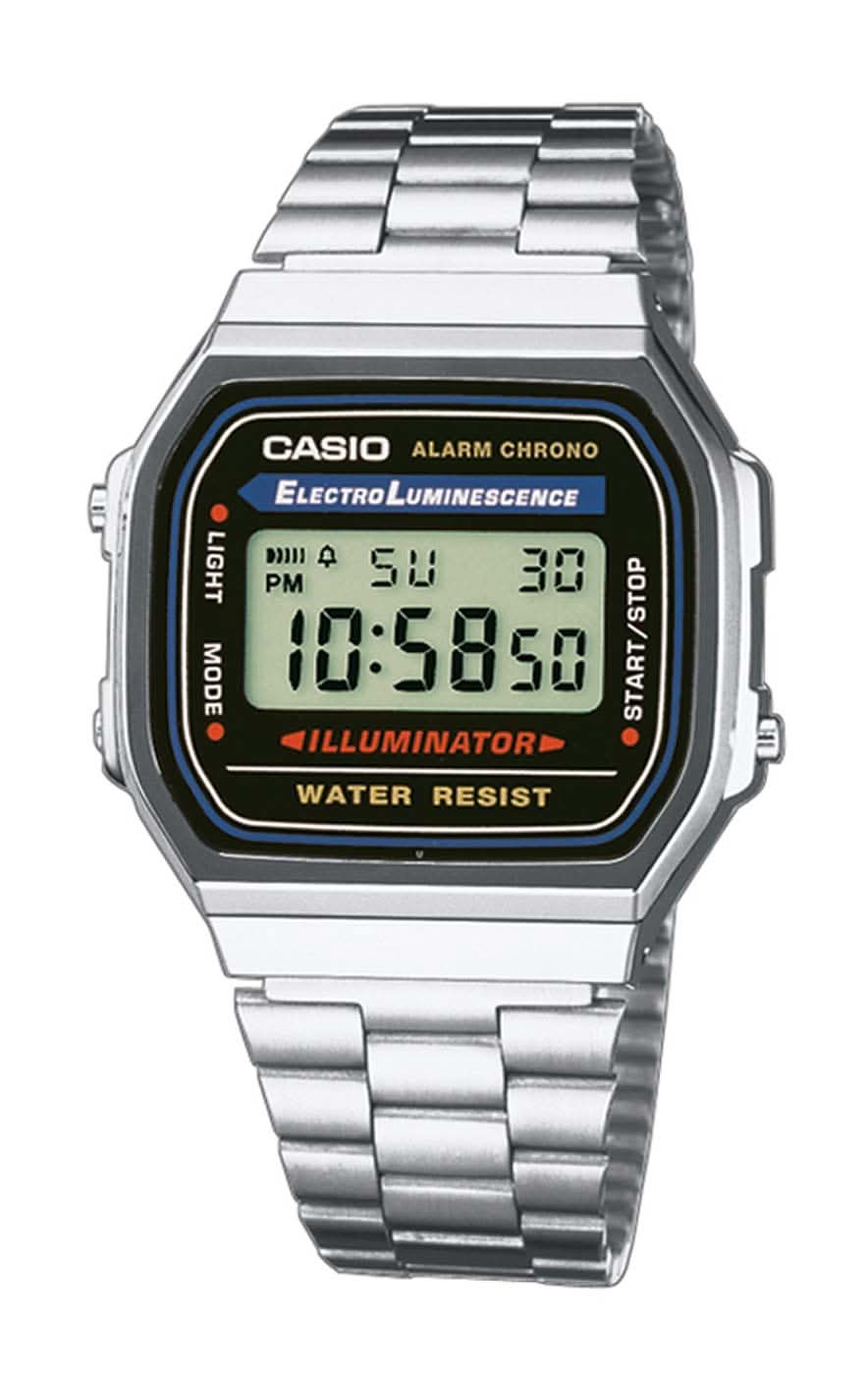 Casio Vintage A168WA-1YES Montre • Design Rétro Iconique • Chronomètre & Alarme