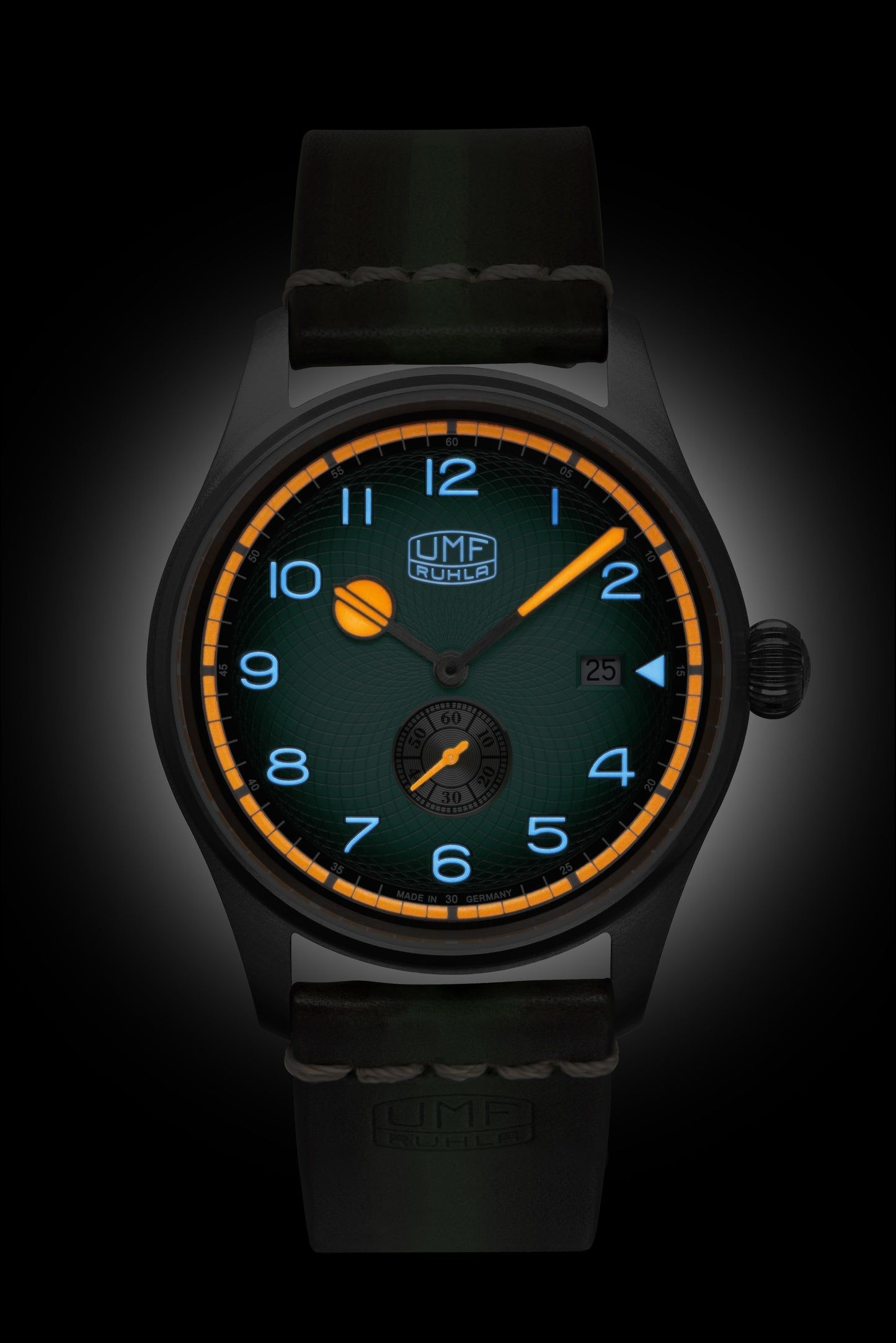 Montre homme UMF Ruhla 1134-4 • Fabriquée en Allemagne • Verre saphir