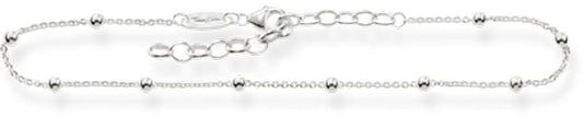 Chaîne de cheville avec points - Argent sterling 925