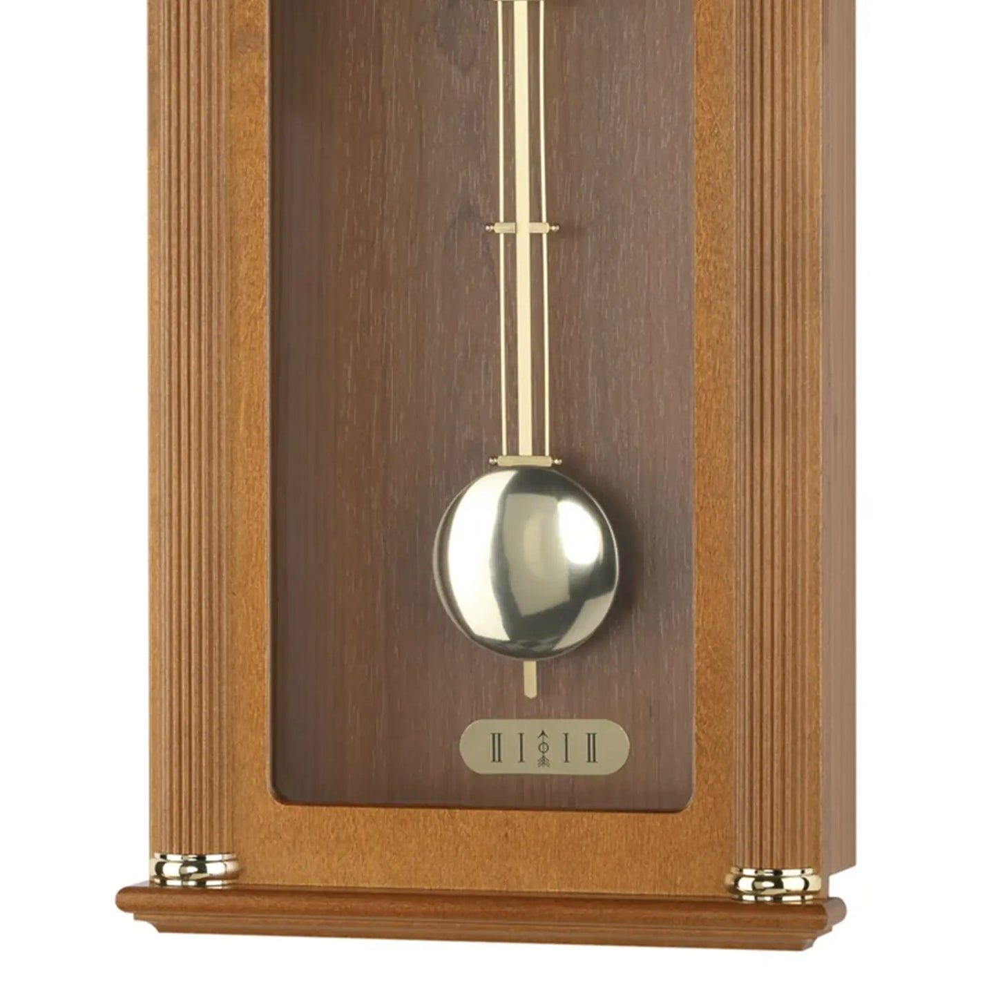 AMS W7014/9 Zegar ścienny, drewno wiśniowe • Mechanizm Westminster/Bim-Bam • Mechanizm kwarcowy z wahadłem