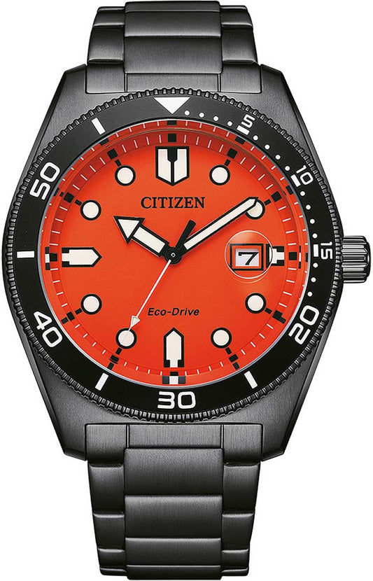 Citizen AW1765-88X Montre • Montre à quartz solaire • Bracelet en acier inoxydable