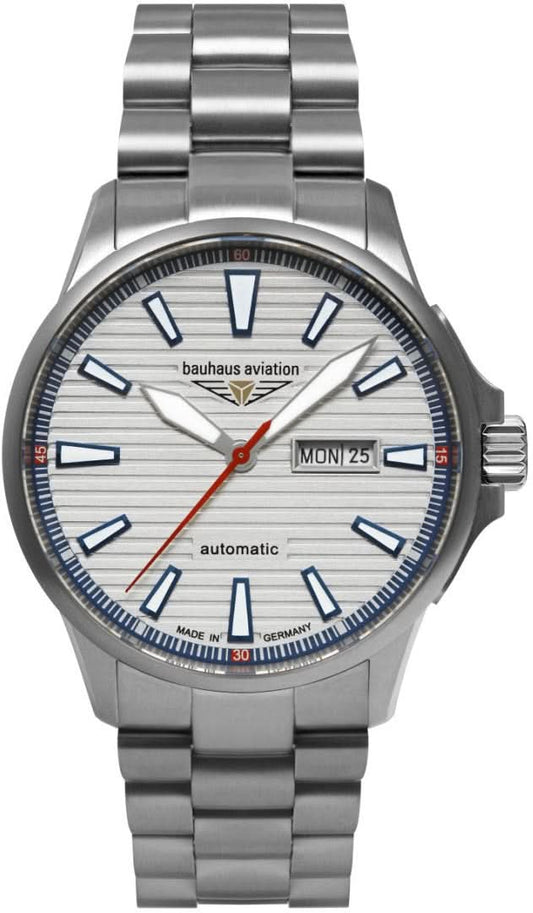 Montre homme Bauhaus Aviation 2862M1 • Boîtier en titane • Automatique