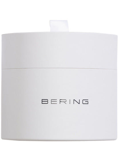 Bering Uhrenetui, weißes Rechteck mit BERING-Logo