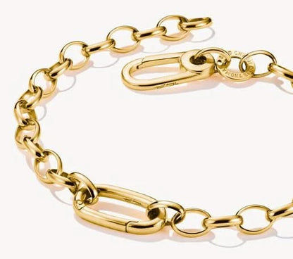 Bracelet Charm Thomas Sabo Plaqué Or Modèle : C1202-413-39-L17