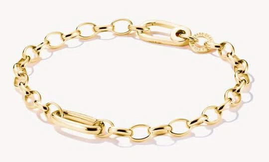 Bracelet Charm Thomas Sabo Plaqué Or Modèle : C1202-413-39-L17