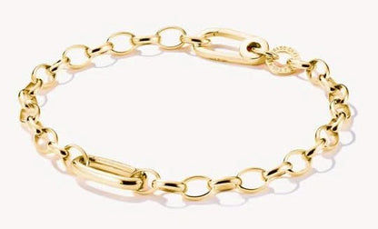 Bracelet Charm Thomas Sabo Plaqué Or Modèle : C1202-413-39-L17