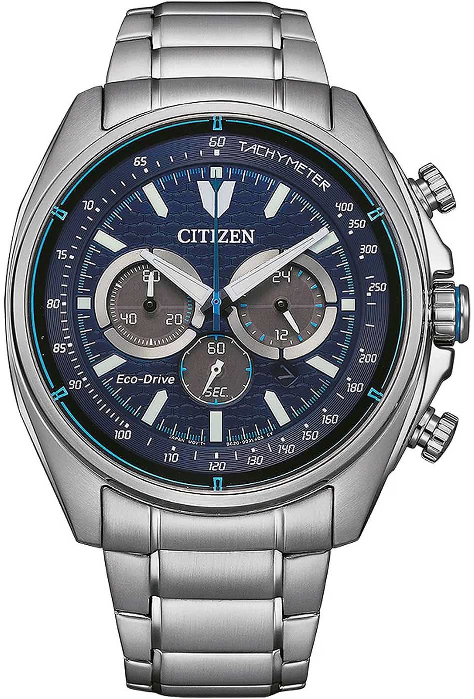 Montre Citizen CA4560-81L pour homme • Eco-Drive à énergie lumineuse • Chronographe précis