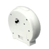 Face arrière du réveil radio-piloté blanc avec ouvertures pour les connexions et la fixation