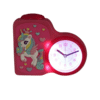 Réveil enfant sombre avec motif licorne et cadran rond lumineux