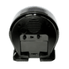Réveil noir, arrière avec grille de ventilation et zone de connexion