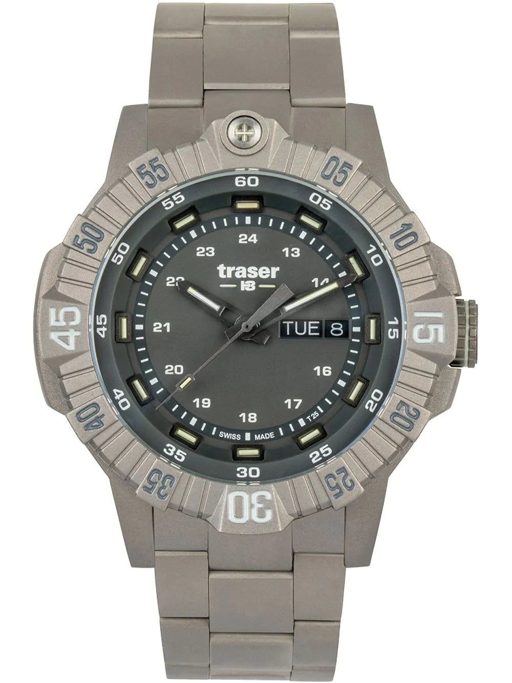 Montre Traser P99 T Tactical 110666 pour homme • Trigalight H3 • Titane