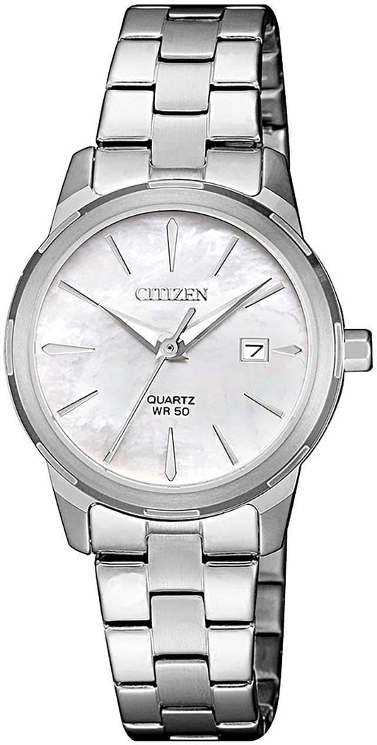 Citizen Elegance EU6070-51D Montre pour femme • Cadran en nacre • Acier inoxydable