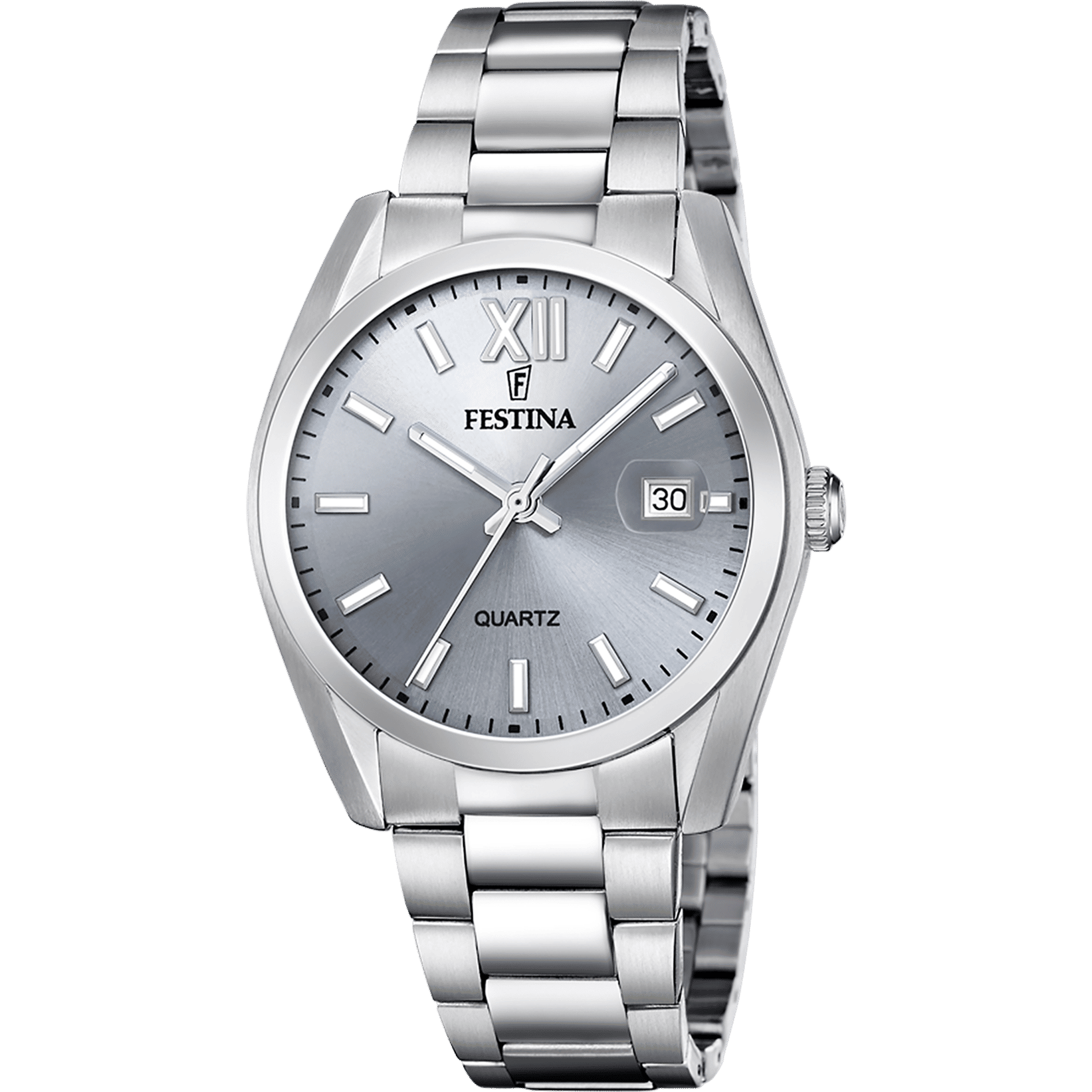 Festina F20707/1 Herrenuhr Classic 38mm • Edelstahlarmband • 5 ATM Wasserschutz