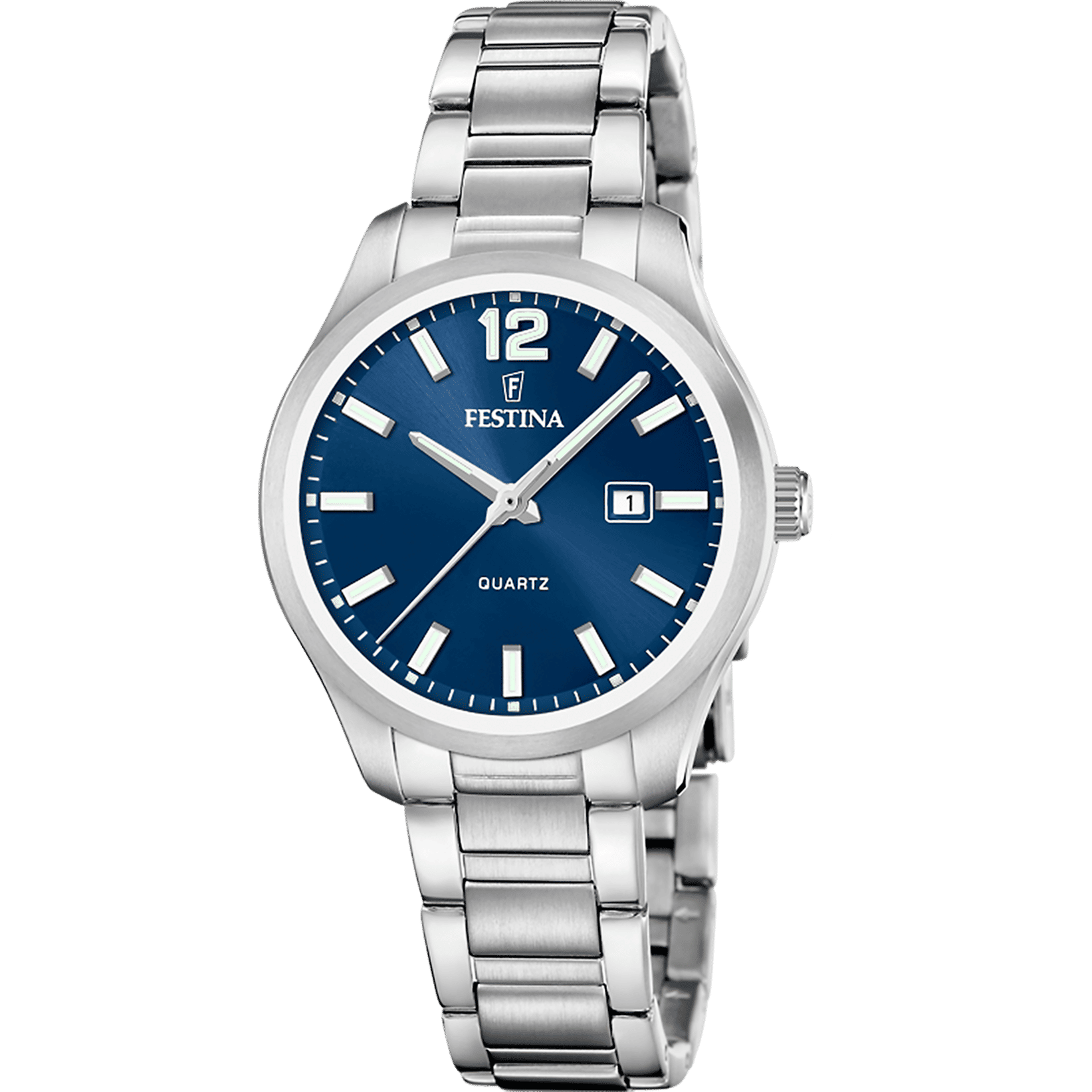 Festina Classic F20737/4 Damenuhr Blau • 5 ATM Wasserdichtigkeit • Elegantes Quarzwerk