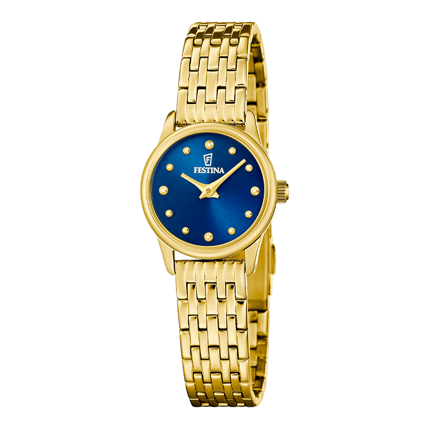 Festina Mademoiselle F20750/4 Damenuhr Blau • Edelstahlarmband • 5 ATM Wasserdicht