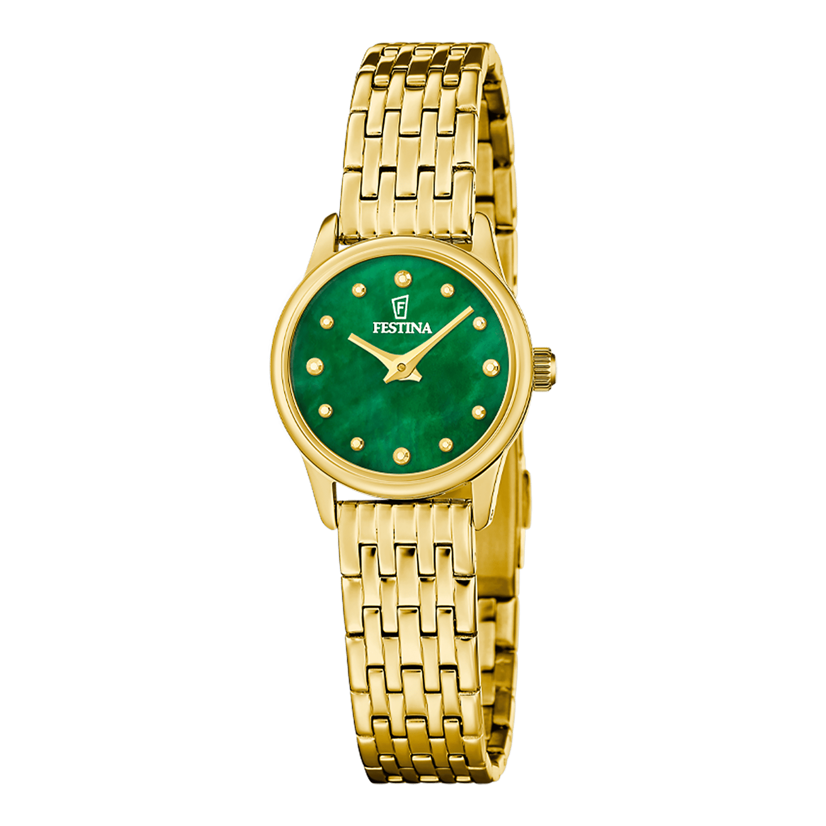Festina Mademoiselle F20750/5 Damenuhr Grün • Edelstahlarmband • 5 ATM Wasserschutz