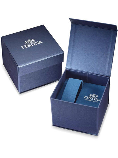 Festina Uhrenbox mit Schmuckkissen, blau