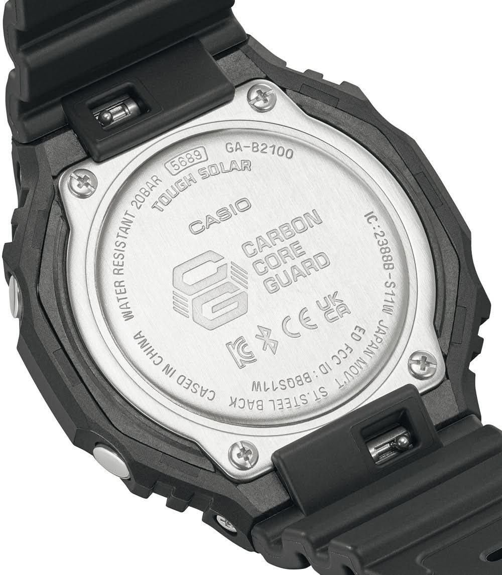 Montre Casio G-Shock GA-B2100-1AER pour homme • Tough Solar • Fonctions intelligentes