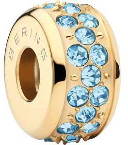 Charme en acier inoxydable serti de pierres - Bering Jewelry Modèle : Glow-4